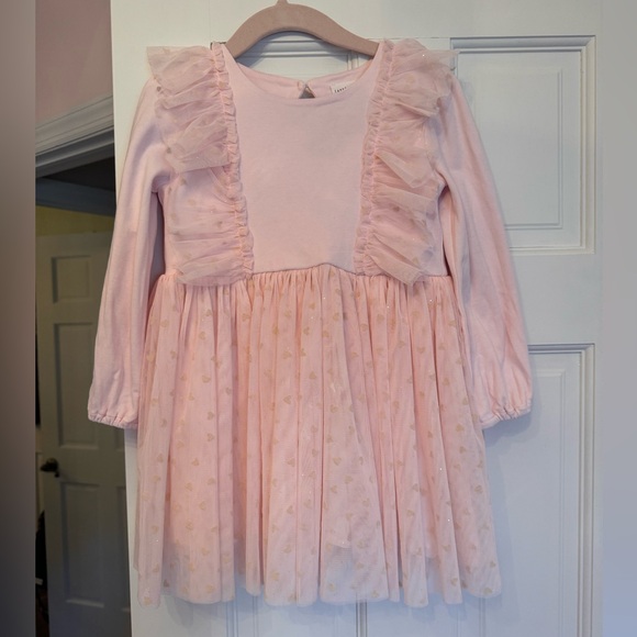 CARRÉMENT BEAU Pink Ruffle Ceremony Dress. Size 4T - Picture 1 of 8